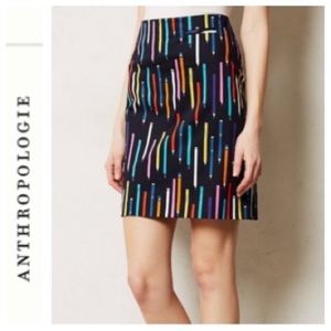 Anthropologie No. 2 Pencil Print Skirt